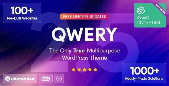 Qwery – Multi-Purpose Business WordPress Theme + RTL - Qwery - Multi-Purpose Business WordPress Theme + RTL v3.1.0 by Themeforest Nulled Free Download