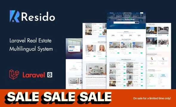Resido – Laravel Real Estate Multilingual System - Resido Laravel Real Estate Multilingual System v3.5 by Codecanyon Nulled Free Download