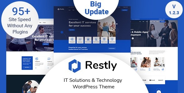 Restly – IT Solutions – Technology WordPress Theme - Restly - IT Solutions & Technology WordPress Theme v1.3.4 by Themeforest Nulled Free Download