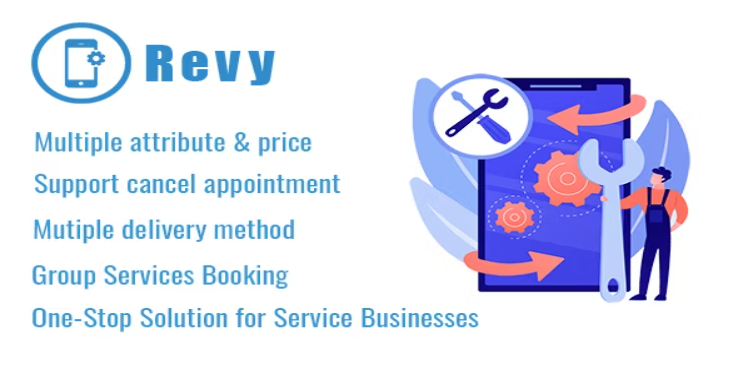 Repair Booking – WordPress booking system for repair service industries - Revy - WordPress booking system for repair service industries v1.18 by Codecanyon Nulled Free Download