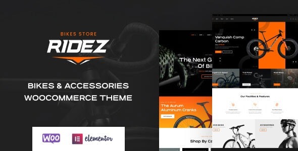 Ridez Bike Shop Elementor WordPress Theme - Ridez - Bike Shop Elementor WordPress Theme v1.0.10 by Themeforest Nulled Free Download