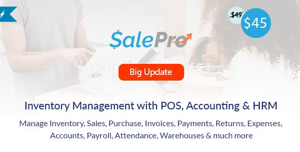 SalePro Inventory Management System with POS, HRM, Accounting - SalePro - Inventory Management System with POS, HRM, Accounting v4.5.1 by Codecanyon Nulled Free Download