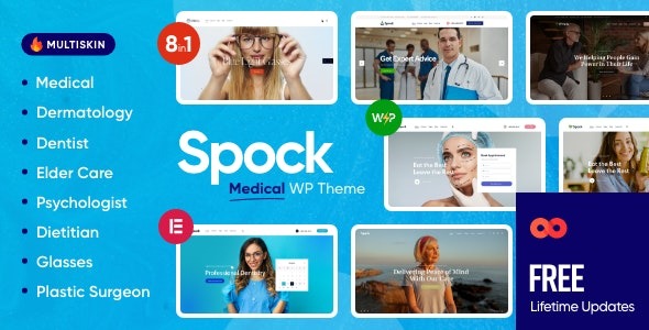 Spock – Medical Elementor Multi-skin WordPress Theme - Spock - Medical Elementor Multi-skin WordPress Theme v1.9 by Themeforest Nulled Free Download