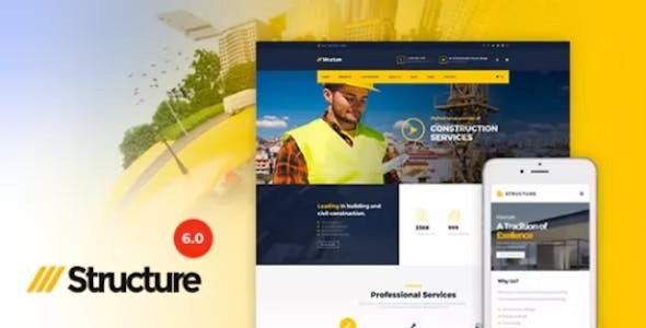 Structure – Construction WordPress Theme - Structure Construction WordPress Theme v7.2.9 by Themeforest Nulled Free Download