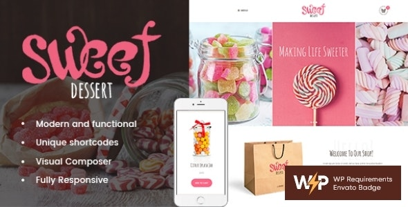 Sweet Dessert Sweet Shop – Cafe WordPress Theme - Sweet Dessert Sweet Shop - Cafe WordPress Theme v1.1.9 by Themeforest Nulled Free Download
