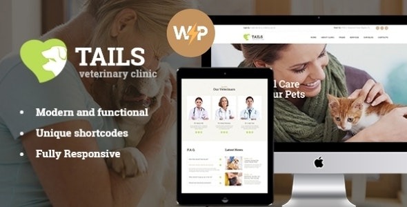 Tails Veterinary Clinic, Pet Care – Animal WordPress Theme + Shop - Tails - Veterinary Clinic, Pet Care - Animal WordPress Theme + Shop v1.4.8 by Themeforest Nulled Free Download
