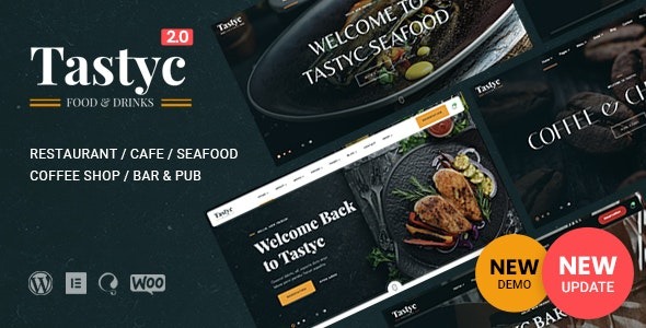 Tastyc Restaurant WordPress Theme - Tastyc - Restaurant WordPress Theme v2.2.3 by Themeforest Nulled Free Download