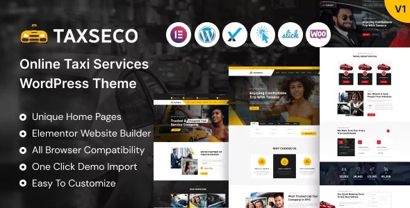 Taxseco Online Taxi Service WordPress Theme - Taxseco - Online Taxi Service WordPress Theme v2.2.2 by Themeforest Nulled Free Download
