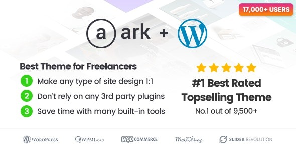 The Ark WordPress Theme made for Freelancers - The Ark WordPress Theme made for Freelancers v1.69.0 by Themeforest Nulled Free Download
