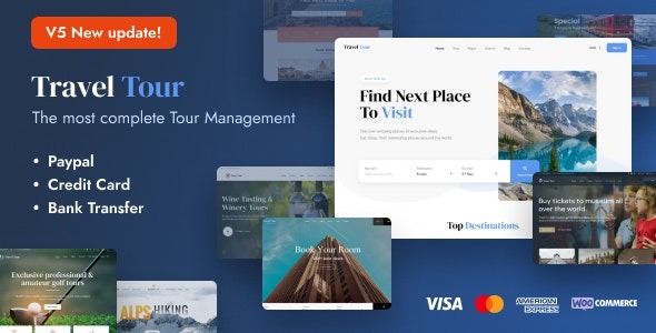Travel Tour – Tour Booking, Travel WordPress Theme - Travel Tour Travel Booking WordPress v5.1.9 by Themeforest Nulled Free Download
