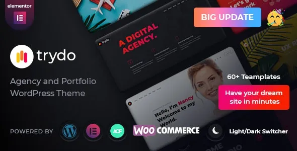 Trydo – Creative Agency – Portfolio WordPress Theme - Trydo - Creative Agency & Portfolio WordPress Theme v1.5.0 by Themeforest Nulled Free Download