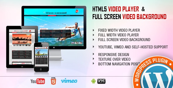 Video Player & FullScreen Video Background – WP Plugin - Video Player - FullScreen Video Background - WP Plugin v2.4.1 by Codecanyon Nulled Free Download