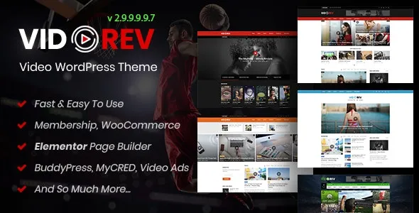 VidoRev – Video WordPress Theme - VidoRev Video WordPress Theme v2.9.9.9.9.9.1 by Themeforest Nulled Free Download