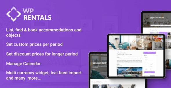 WP Rentals – Booking Accommodation WordPress Theme - WP Rentals WordPress Room Booking Theme v3.12.0 by Themeforest Nulled Free Download