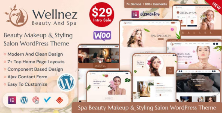 Wellnez – Beauty Spa Wellness Salon WordPress Theme - Wellnez - Beauty Spa Wellness Salon WordPress Theme v2.3.0 by Themeforest Nulled Free Download