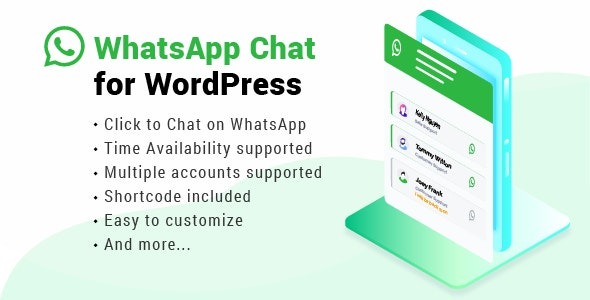 WhatsApp Chat WordPress - WhatsApp Chat WordPress v3.6.4 by Codecanyon Nulled Free Download