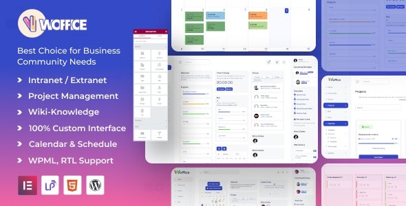 Woffice – Intranet/Extranet WordPress Theme - Woffice - Multipurpose IntranetExtranet WordPress Theme v5.4.6 by Themeforest Nulled Free Download