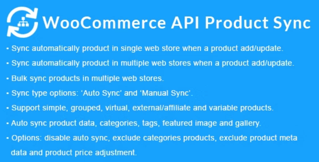 WooCommerce API Product Sync with Multiple WooCommerce Stores (Shops) - WooCommerce API Product Sync with Multiple WooCommerce Stores (Shops) v2.9.0 by Codecanyon Nulled Free Download