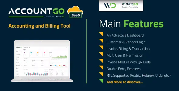 AccountGo SaaS – Accounting and Billing Tool - AccountGo SaaS Accounting and Billing Tool v6.4 by Codecanyon Nulled Free Download