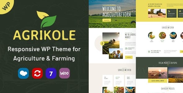 Agrikole Responsive WordPress Theme for Agriculture – Farming - Agrikole - Responsive WordPress Theme for Agriculture & Farming v1.21 by Themeforest Nulled Free Download