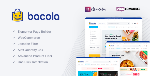 Bacola – Grocery Store and Food eCommerce Theme - Bacola - Grocery Store and Food eCommerce Theme v1.4.2 by Themeforest Nulled Free Download