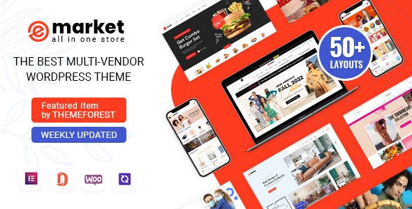 eMarket – Multi Vendor MarketPlace WordPress Theme - eMarket Multi Vendor MarketPlace WordPress Theme v7.9.0 by Themeforest Nulled Free Download