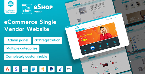 eShop – Multipurpose Ecommerce / Store Website - eShop Web eCommerce Single Vendor Website - eCommerce Store Website v4.1.0 by Codecanyon Nulled Free Download