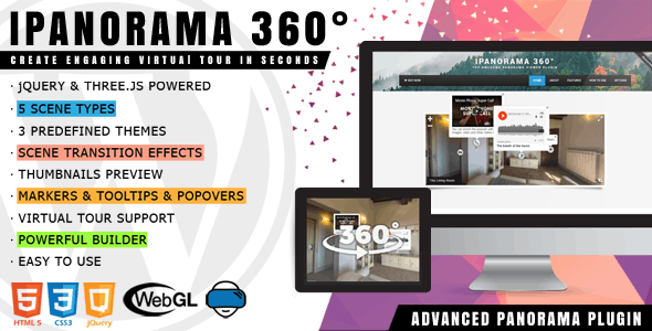 iPanorama 360 – Virtual Tour Builder for WordPress - iPanorama - Virtual Tour Builder for WordPress v1.8.2 by Codecanyon Nulled Free Download