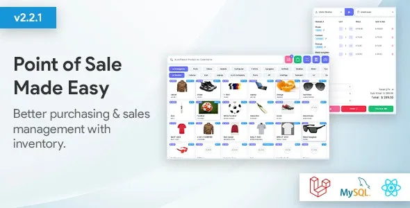 POS – Ultimate POS system with Inventory Management System – Point of Sales – React JS – Laravel POS - POS - Ultimate POS system with Inventory Management System - Point of Sales - React JS - Laravel POS v3.0.1 by Codecanyon Nulled Free Download