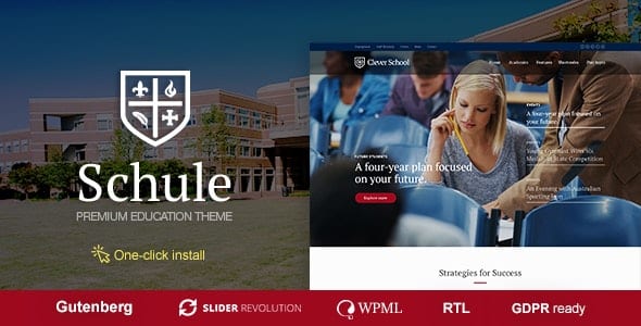 Schule – School – Education Theme - Schule - School - Education Theme v1.1.9 by Themeforest Nulled Free Download