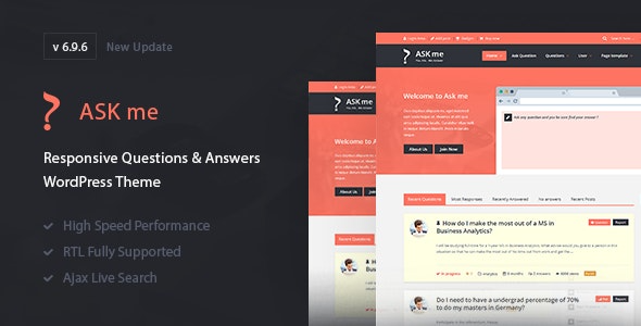 Ask Me – Responsive Questions & Answers WordPress - Ask Me - Responsive Questions - Answers WordPress Theme v6.9.7 by Themeforest Nulled Free Download