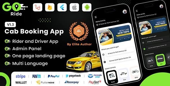 GORIDEIn Driver Clone | Flutter Complete Taxi Booking Solution with Bidding Option - GORIDE - InDriver Clone | Flutter Complete Taxi Booking Solution with Bidding Option v2.2 by Codecanyon Nulled Free Download