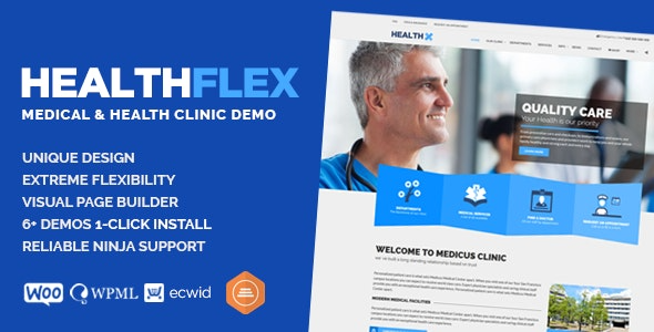 HEALTHFLEX – Medical & Health WordPress Theme - HEALTHFLEX Doctor Medical Clinic - Health WordPress Theme v2.7.5 by Themeforest Nulled Free Download