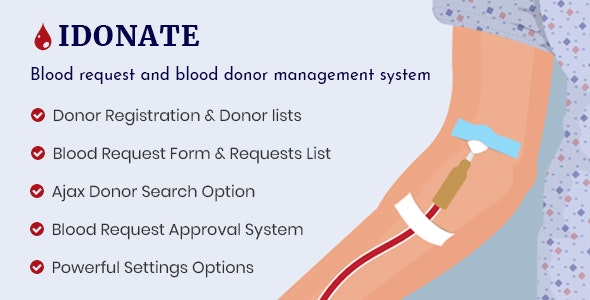 IDonatePro Blood Donation, Request And Donor Management WordPress Plugin - IDonatePro - Blood Donation, Request And Donor Management WordPress Plugin v3.0.2 by Codecanyon Nulled Free Download