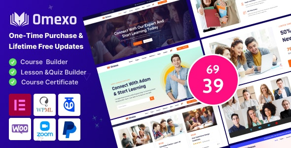 Omexo Education – Online Courses WordPress Theme - Omexo - Education - Online Courses WordPress Theme v2.2.1 by Themeforest Nulled Free Download
