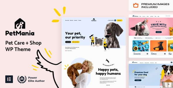 PetMania – Pet Care – Shop - PetMania - Pet Care & Shop Elementor Pro Theme v4.2 by Themeforest Nulled Free Download