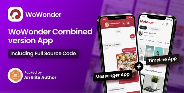 WoWonder Combined Chat Timeline And News Feed Application For WoWonder PHP script - WoWonder Mobile - The Ultimate Combined Messenger - Timeline Mobile Application v4.4 by Codecanyon Nulled Free Download