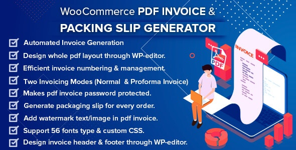WooCommerce PDF Invoice – Packing Slip Generator - WooCommerce PDF Invoice - Packing Slip with Credit Note v2.5.0 by Codecanyon Nulled Free Download