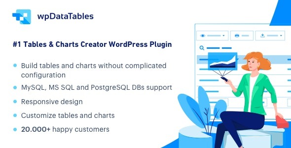 wpDataTables – Tables and Charts Manager for WordPress - wpDataTables - Tables and Charts Manager for WordPress v6.2.1 by Codecanyon Nulled Free Download