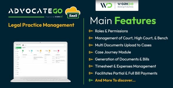 AdvocateGo SaaS Legal Practice Management - AdvocateGo SaaS Legal Practice Management v2.1 by Codecanyon Nulled Free Download