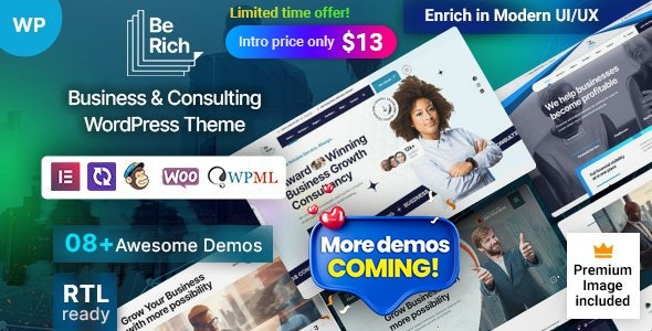 Berich – Consulting business WordPress Theme - Berich - Consulting business WordPress Theme v1.0.4 by Themeforest Nulled Free Download
