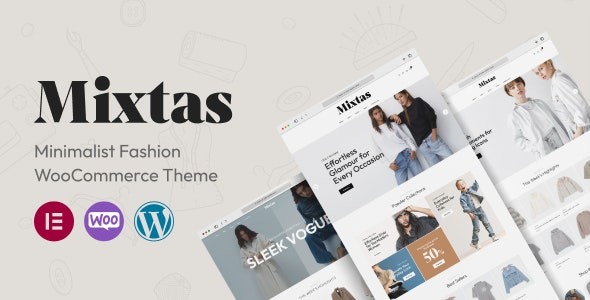Mixtas – Minimalist Fashion WooCommerce Theme - Mixtas - Minimalist Fashion WooCommerce Theme v1.0.1 by Themeforest Nulled Free Download