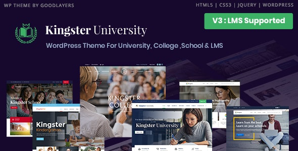 Kingster – Education WordPress For University, College and School - Kingster - Education WordPress For University, College and School v3.2.1 by Themeforest Nulled Free Download