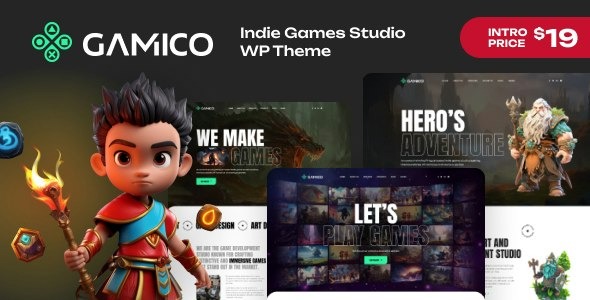 Gamico – Indie Games Studio WordPress Theme - Qamico - Indie Games Studio WordPress Theme v1.0.5 by Themeforest Nulled Free Download