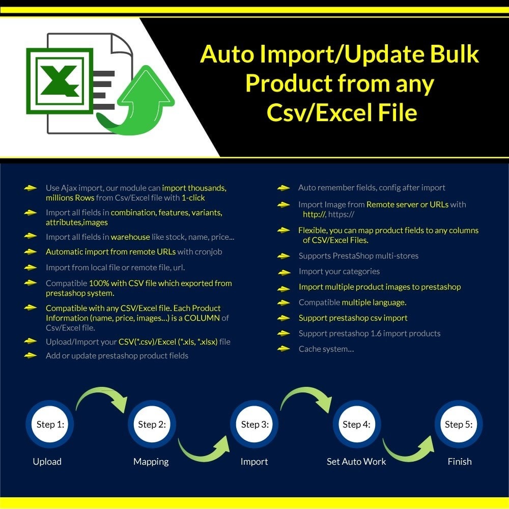 Import/Update Bulk Product from any Csv/Excel File Pro Module Prestashop - Import/Update Bulk Product from any Csv/Excel File Pro Module Prestashop v1.1.29 by Prestashop Nulled Free Download