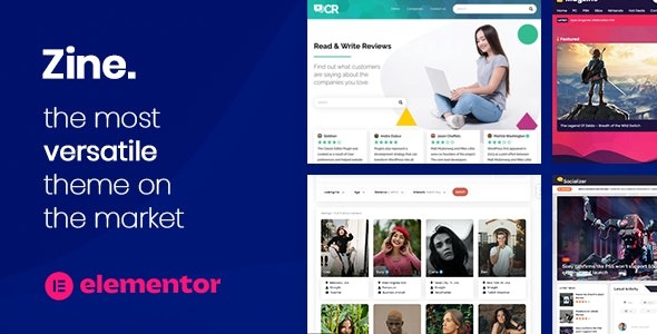 Magzine – Elementor News Site or Review Theme - Zine - Website Builder WordPress Elementor Theme v2.16 by Themeforest Nulled Free Download