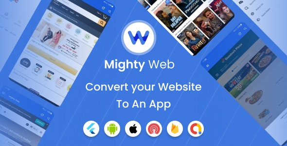 MightyWeb Flutter Webview – Convert Your Website To An App + Admin Panel - MightyWeb Flutter Webview - Convert Your Website To An App + Admin Panel v21.0.0 by Codecanyon Nulled Free Download