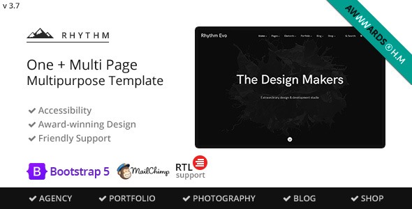 Rhythm – Multipurpose One/Multi Page Template - Rhythm - Multipurpose One/Multi Page Template v3.7.13 by Themeforest Nulled Free Download
